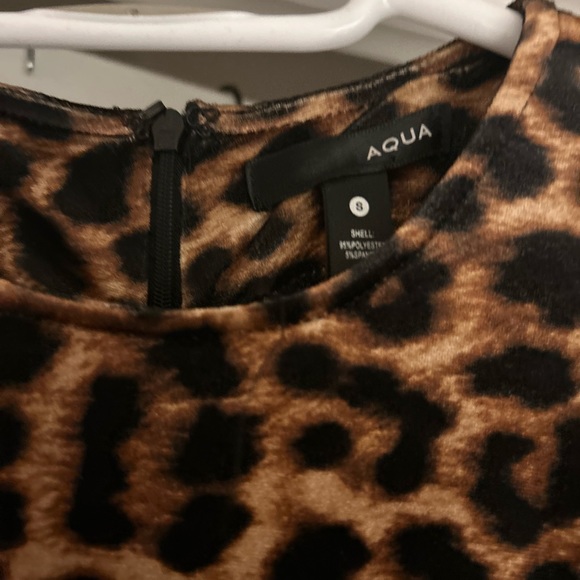 AQUA leopard dress velvet - Picture 2 of 4